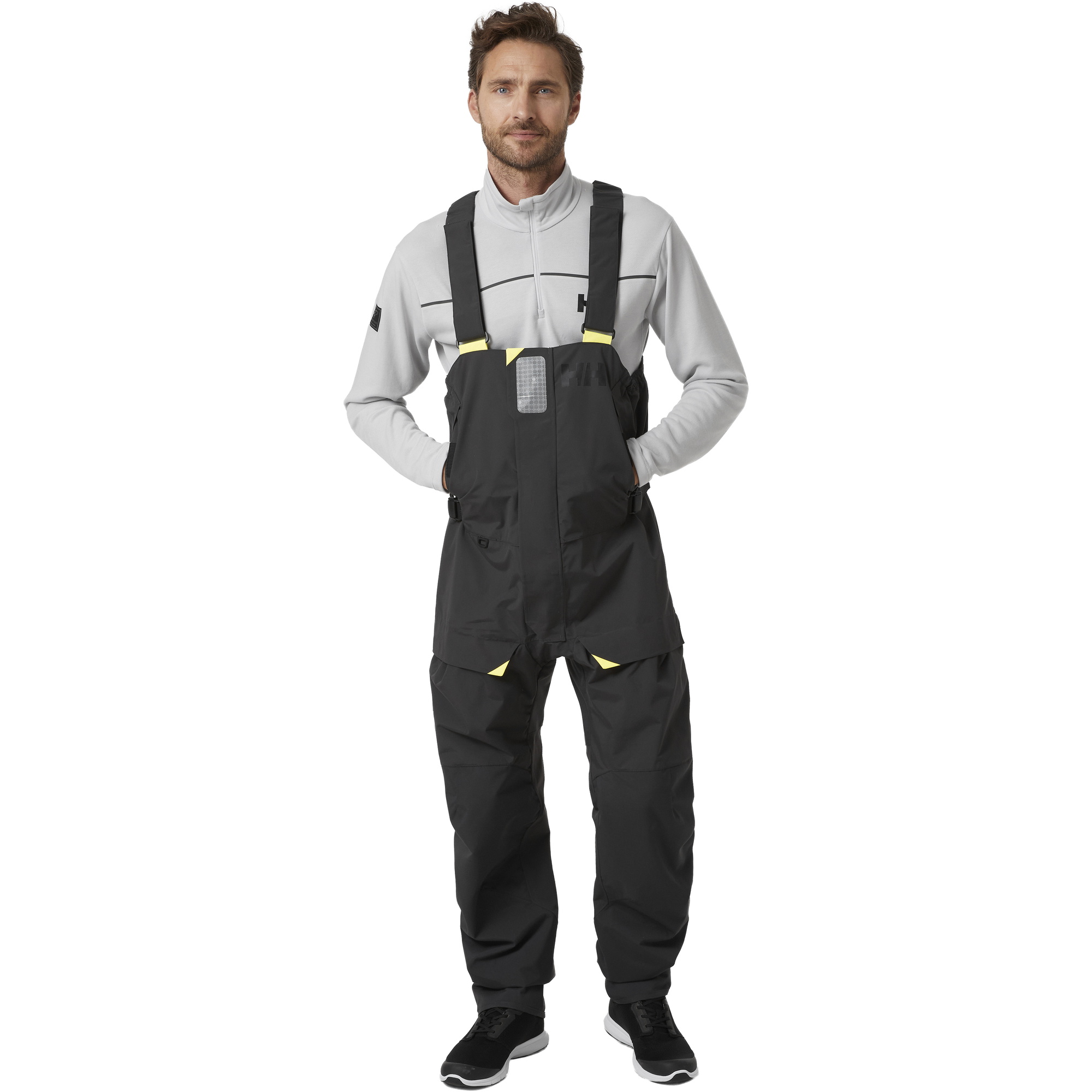 2026 Helly Hansen Mens Skagen Offshore Bib Trousers 34254 - Ebony